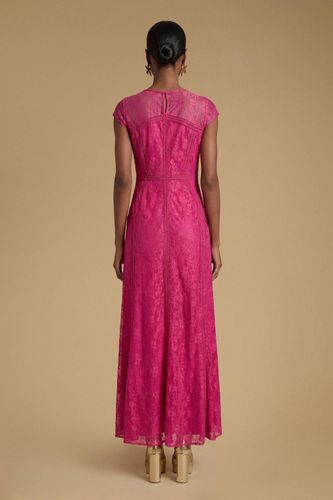 Robe Longue En Dentelle De Chantilly Premium | Taille 46 - Oasis - Modalova