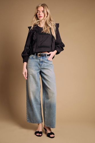 Mules Jenny à Talon Chaton en Synthétique avec Détail Nœud | Taille 39 - Oasis - Modalova