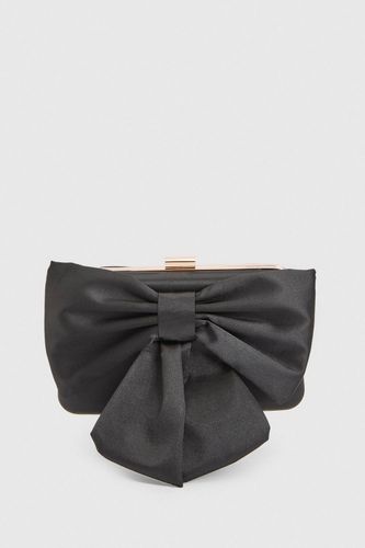 Pochette Azalée En Satin Avec Nœud Décoratif - Oasis - Modalova