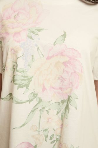 T-shirt À Motif Floral Vintage Placé | Taille 44 - Oasis - Modalova