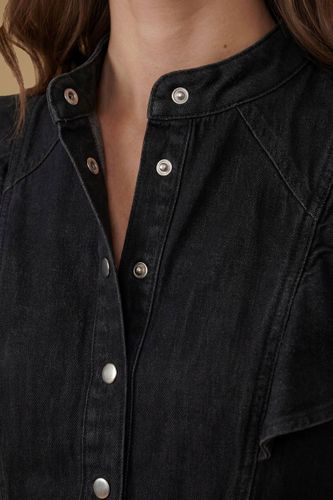Robe Midi En Denim À Volants | Taille 18 - Oasis - Modalova