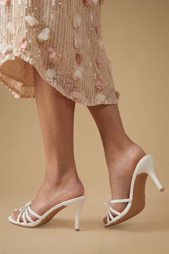 Mules Karla À Talon Aiguille Moyen En Synthétiquecuir Avec Détail Nœud | Taille 41 - Oasis - Modalova