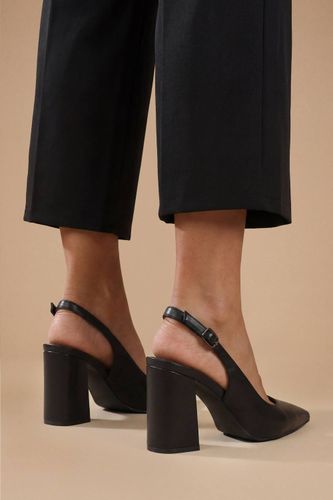 Chaussures À Talon Nicola En Synthétiquecuir Verni À Bride Arrière Et Bout Pointu | Taille 8 - Oasis - Modalova