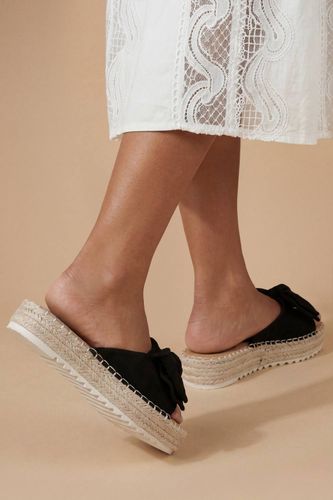 Sandales Plates Beccy En Synthétique Avec Nœud Décoratif | Taille 41 - Oasis - Modalova