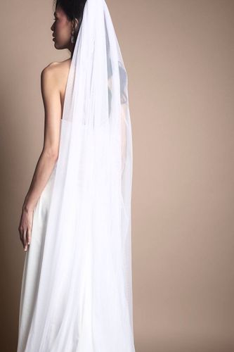 Voile de Cathédrale Premium en Tulle Doux avec Ourlet à Volants - Coast - Modalova