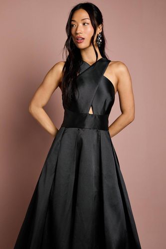 Robe de Demoiselle d'Honneur en Sergé à Col Croisé | Taille 46 - Coast - Modalova