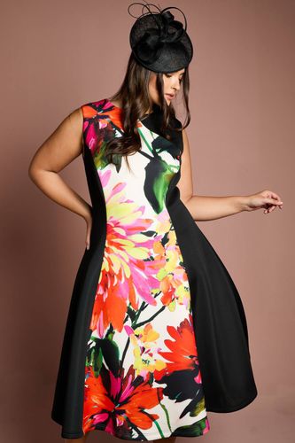 Robe Midi Scuba Grande Taille à Blocs de Couleur | Taille 48 - Coast - Modalova