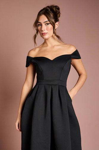 Robe Midi Scuba à Décolleté Cœur | Taille 44 - Coast - Modalova