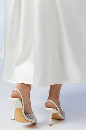 Chaussures de Mariée Tilly à Bout Pointu en synthétiquecuir avec Diamants et Perles, Bride Arrière, Coupe Large | Taille 41 - Coast - Modalova
