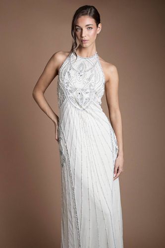 Robe de Mariée Honoured à Col Halter Sculptante et Ornementée | Taille 46 - Coast - Modalova