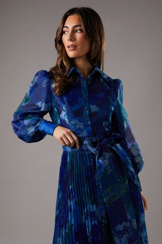 Robe Chemise en Organza Imprimé | Taille 40 - Coast - Modalova