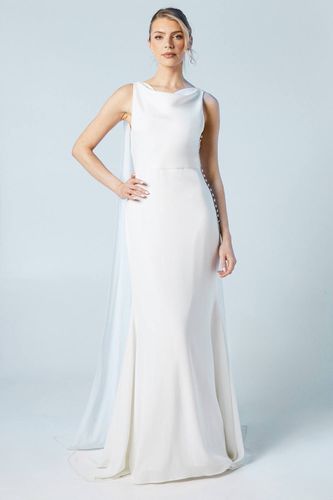 Robe de Mariée Honoured en Mousseline avec Détail Dos Drapé | Taille 46 - Coast - Modalova
