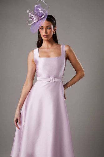 Robe Midi Ceinturée en Sergé Petite | Taille 46 - Coast - Modalova
