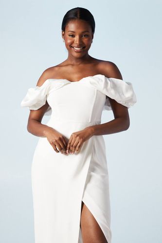 Robe de Mariée Colonne à Corset et Manches Volumineuses | Taille 40 - Coast - Modalova