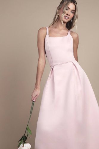 Robe de Demoiselle d'Honneur Adolescente en Satin Structuré à Jupe Ample | Taille 15-16 ans - Coast - Modalova