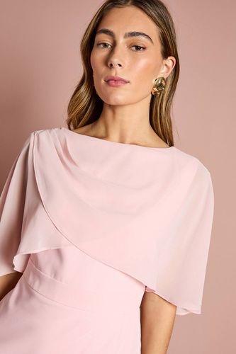 Robe Crayon à Cape en Mousseline | Taille 46 - Coast - Modalova