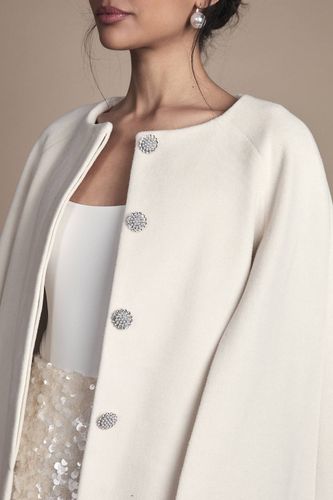 Manteau Cape Court Ceinturé pour Occasions Spéciales | Taille 46 - Coast - Modalova
