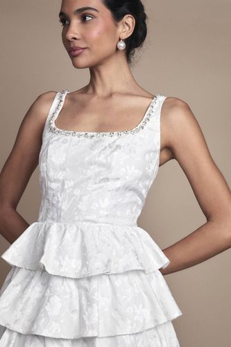 Robe de Mariée Courte à Ourlet Volants | Taille 44 - Coast - Modalova