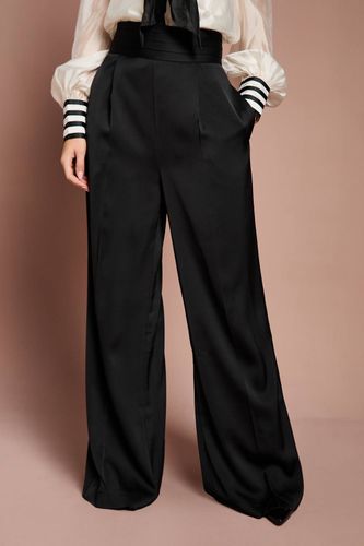 Pantalon Lisa Taille Haute avec Finitions Satin Tan | Taille 46 - Coast - Modalova