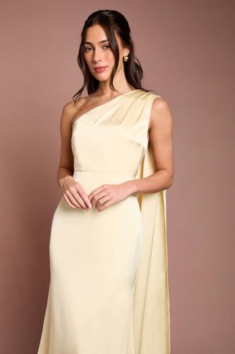 Robe de Demoiselle d'Honneur Longue en Satin Honoured Petite à Une Épaule Drapée | Taille 46 - Coast - Modalova