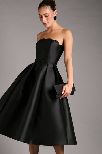 Robe Midi Bustier à Bords Festonnés | Taille 40 - Coast - Modalova