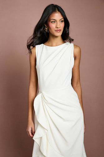 Petite Robe Crêpe à Volants avec Dos Échancré | Taille 40 - Coast - Modalova