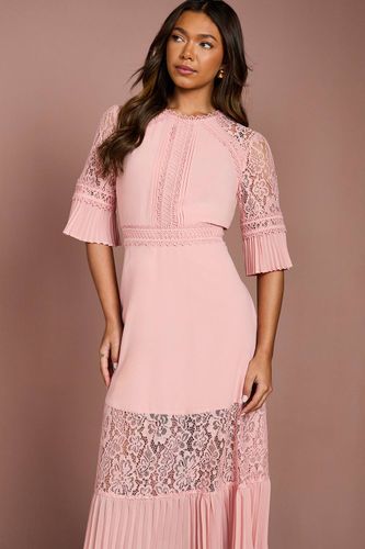 Robe Mi-longue à Inserts en Dentelle | Taille 46 - Coast - Modalova