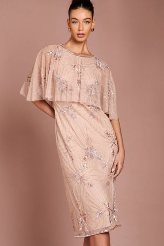 Robe Midi Cape à Ornements Floraux | Taille 40 - Coast - Modalova