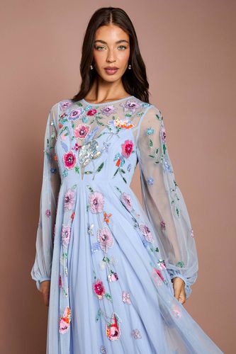 Robe Longue En Mousseline Ornée De Broderies | Taille 46 - Coast - Modalova