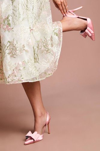 Escarpins Stiletto À Bride Arrière Tamara Avec Nœud En Satin | Taille 41 - Coast - Modalova