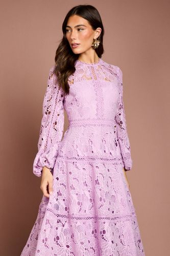 Robe à Manches Longues avec Panneaux de Dentelle | Taille 44 - Coast - Modalova