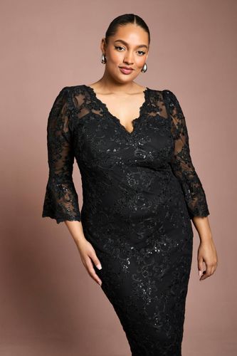 Robe Midi Moulante à Paillettes Grande Taille | Taille 48 - Coast - Modalova