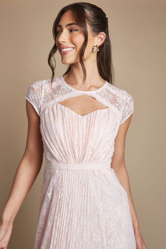 Robe De Demoiselle D'honneur Légère À Panneaux De Dentelle Cordelée | Taille 46 - Coast - Modalova
