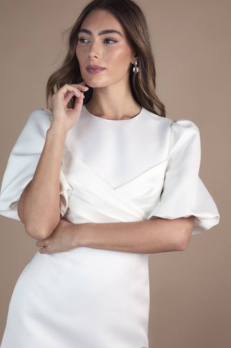 Robe Mini à Manches Courtes et Devant Croisé | Taille 46 - Coast - Modalova