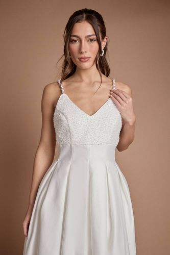 Robe De Mariée À Jupe Ample Ornée De Perles | Taille 44 - Coast - Modalova
