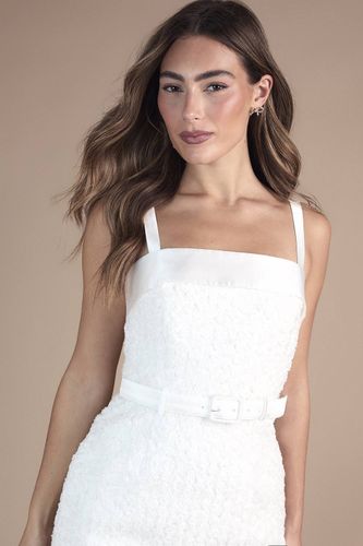 Robe Mini Ceinturée à Bretelles et Ornements | Taille 46 - Coast - Modalova
