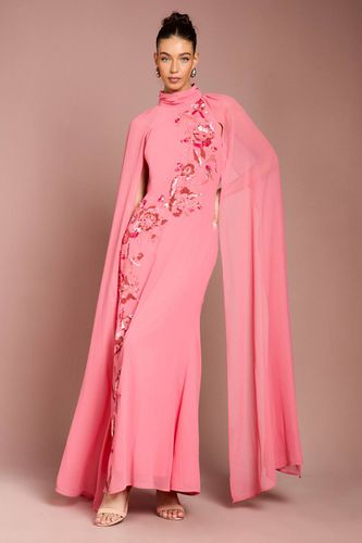 Robe Maxi En Georgette À Cape Fleurie Ornée | Taille 40 - Coast - Modalova