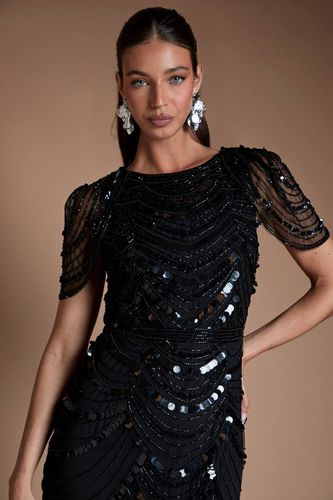 Robe Longue Ornée À Épaules Cape | Taille 40 - Coast - Modalova