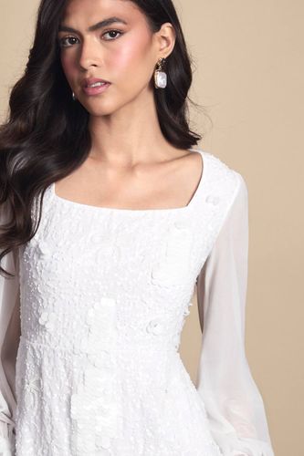 Robe Courte À Manches Ornées De Nœuds | Taille 46 - Coast - Modalova