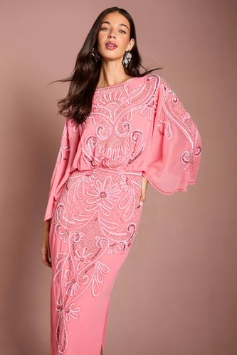 Robe Midi Muse À Manches Chauve-souris Ornée | Taille 46 - Coast - Modalova