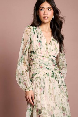 Robe Mi-longue En Mesh À Imprimé Floral | Taille 44 - Coast - Modalova