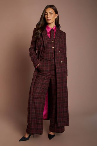 Manteau Formel À Carreaux Double Boutonnage | Taille 46 - Coast - Modalova
