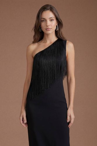Robe Longue À Franges Asymétrique | Taille 46 - Coast - Modalova