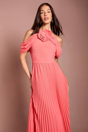 Robe Longue Plissée Muse À Corsage Et Col Halter | Taille 46 - Coast - Modalova