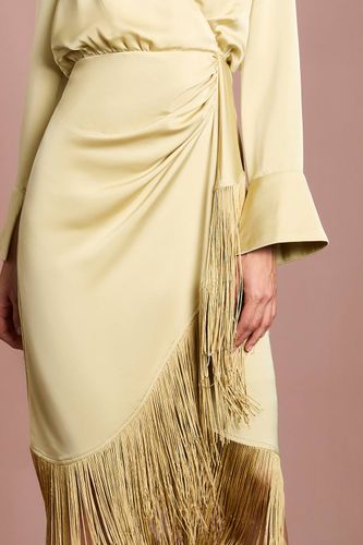Robe Chemise En Satin À Franges | Taille 46 - Coast - Modalova