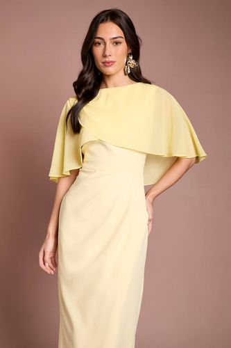 Robe Crayon Avec Cape En Mousseline | Taille 46 - Coast - Modalova