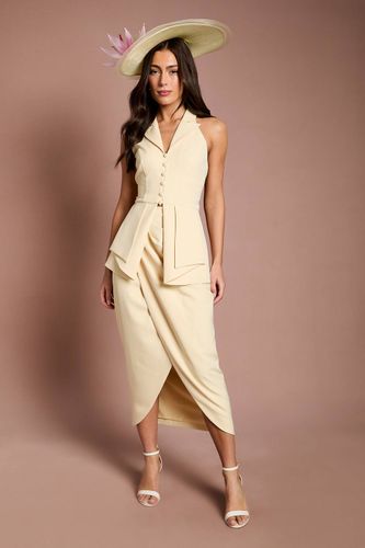 Gilet Lisa Beige À Taille Plissée | Taille 46 - Coast - Modalova
