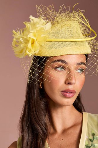Bibi Pillbox Lisa Beige Avec Fleur Et Détails En Voilette - Coast - Modalova