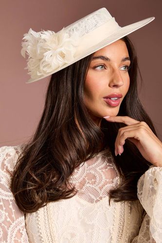 Canotier Lisa Tan À Détail Floral - Coast - Modalova