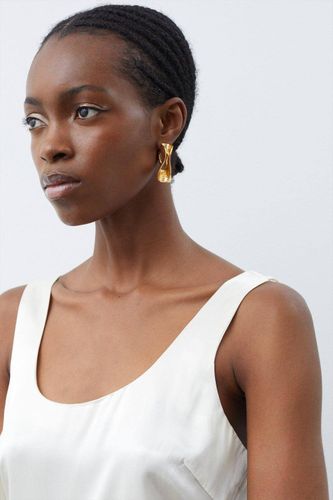 Haut à bretelles en satin tissé de viscose premium | Taille 16 - KarenMillen - Modalova